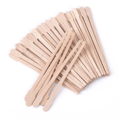 Whaline Wax Spatulas 400 Packs Small Wooden Waxing Applicator Sticks Face &amp; Eyebrows Hair Removal Sticks