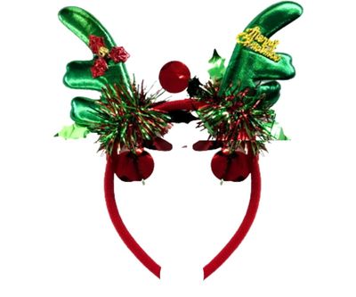 Products4ushop Merry Christmas Red Green Sequin Big Bows Headbands: H1 (BGR)