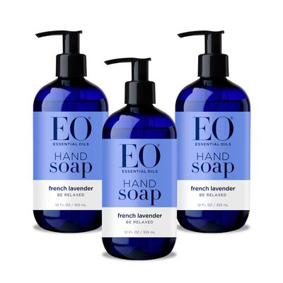 EO Sulfate-Free Moisturizing Hand Soap, French Lavender, 12 Oz, 3 Count