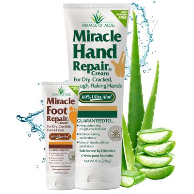 Miracle Hand Repair 8 oz &amp; Miracle Foot Repair 1 oz tube