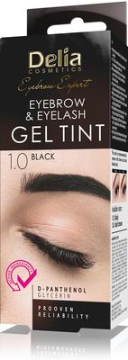 Professional Gel Eyebrow Tint Ammonia - Black Color 0.5 oz 2-week lasting color Up to 15 applications