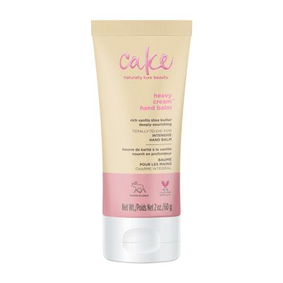 Cake Beauty Hand Cream, Heavy Cream - Intensive Hand Repair Balm - Rich Moisture - Shea Butter &amp; Aloe Vera - For Dry Hands - Travel Size 2 oz.