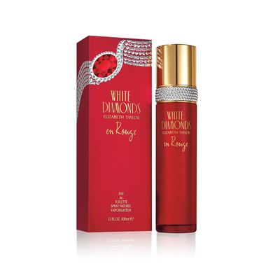 Elizabeth Taylor Women&#39;s Perfume, White Diamonds En Rouge, Eau De Toilette EDT Spray, 3.3 Fl Oz