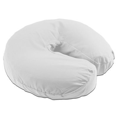 Body Linen Tranquility Microfiber Massage Face Rest Covers for Massage Tables and Chairs - Durable, Lightweight and Extra Soft Microfiber Face Cradle Covers - 10 Pack White