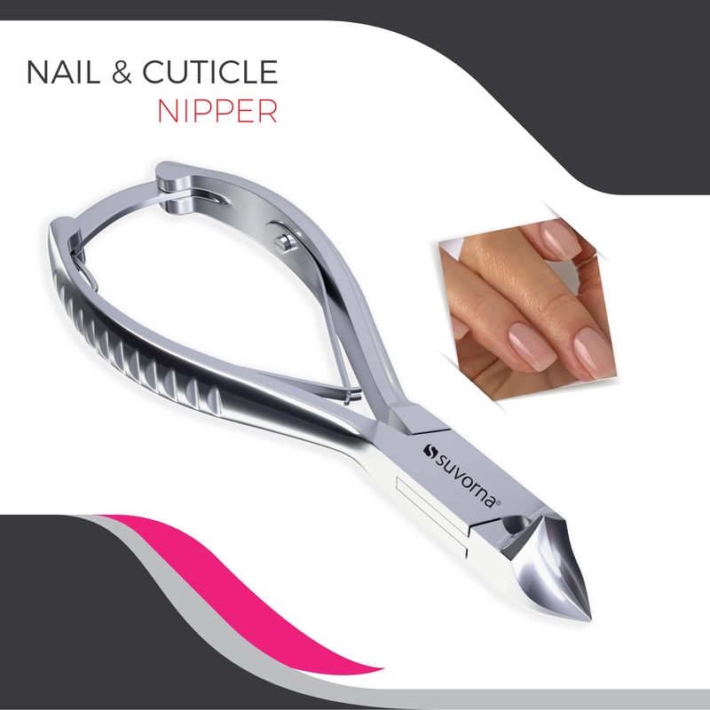 Suvorna Podiatrist Toenail Clippers Concave Jaw and Back Lock, 5.5" Extra Large Toe Nail Clippers for Thick Nails, Big Toe Nail Clippers for Thick Toenails, Long Handled Toenail Clippers for Seniors
