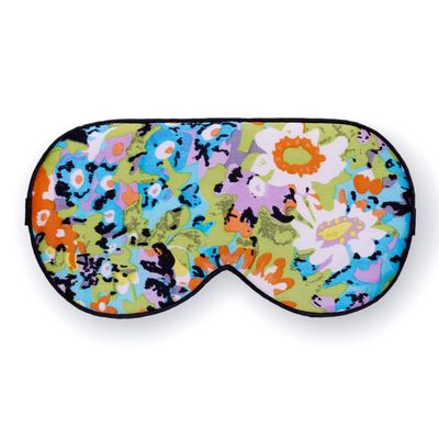 Maxfeel 100% Pure Silk Eye Mask Sleep Eye Mask Eye Cover Eyeshade Sleeping Eye Mask Printed Colors (#17)