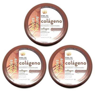 Andes Nature 3 Pack -Orgnica Baba De Caracol Anti Envejecimiento Arruga Acn Cicatriz Snail Cream