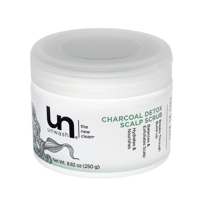 Unwash Charcoal Detox Scalp Scrub - Detoxify, Exfoliate, &amp; Rebalance Hair &amp; Scalp, Removes Build-Up, For Dry, Itchy Scalps Paraben Free, 8.82 oz