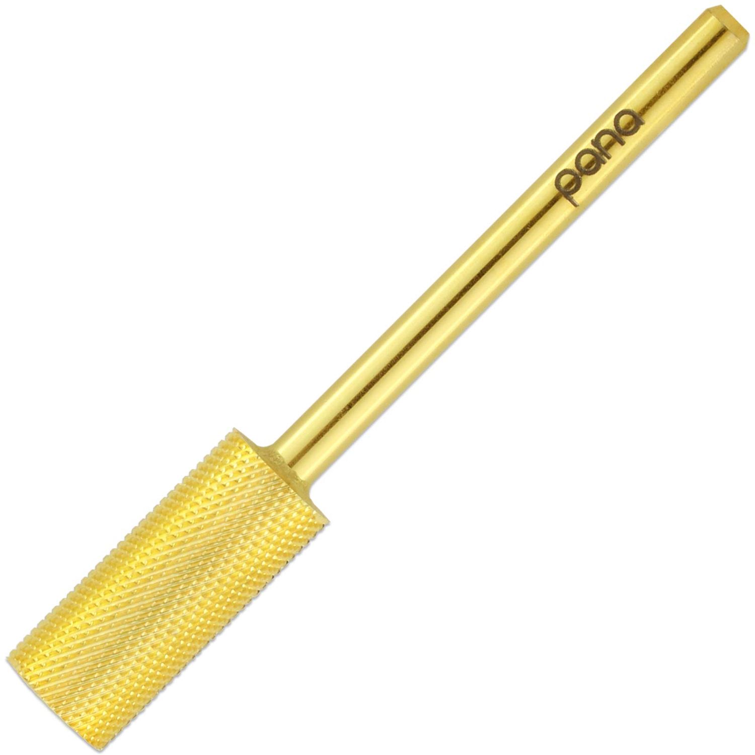 PANA Flat Top Small Barrel 3/32&quot; Shank Size Fast remove (Gold, Fine Grit) Acrylic or Hard Gel Nail Drill Bit for Manicure Pedicure Salon Professional or Beginner