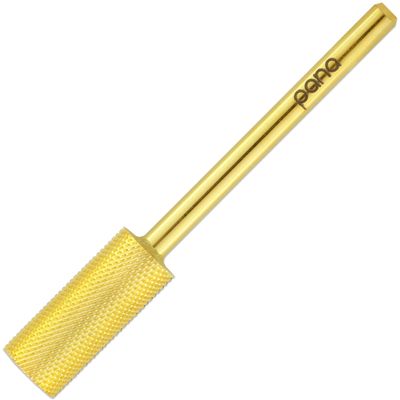 PANA Flat Top Small Barrel 3/32&quot; Shank Size Fast remove (Gold, Fine Grit) Acrylic or Hard Gel Nail Drill Bit for Manicure Pedicure Salon Professional or Beginner