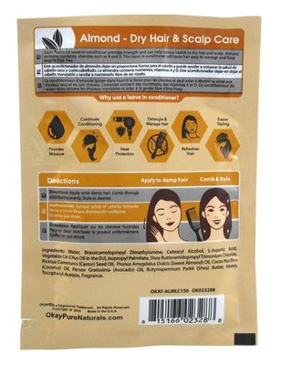 OKAY Almond Dry Hair &amp; Scalp Care Leave In Deep Conditioner, 1.5 Oz