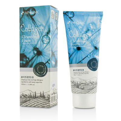 3W Clinic Cleansing Foam - Collagen 100ml/3.38oz