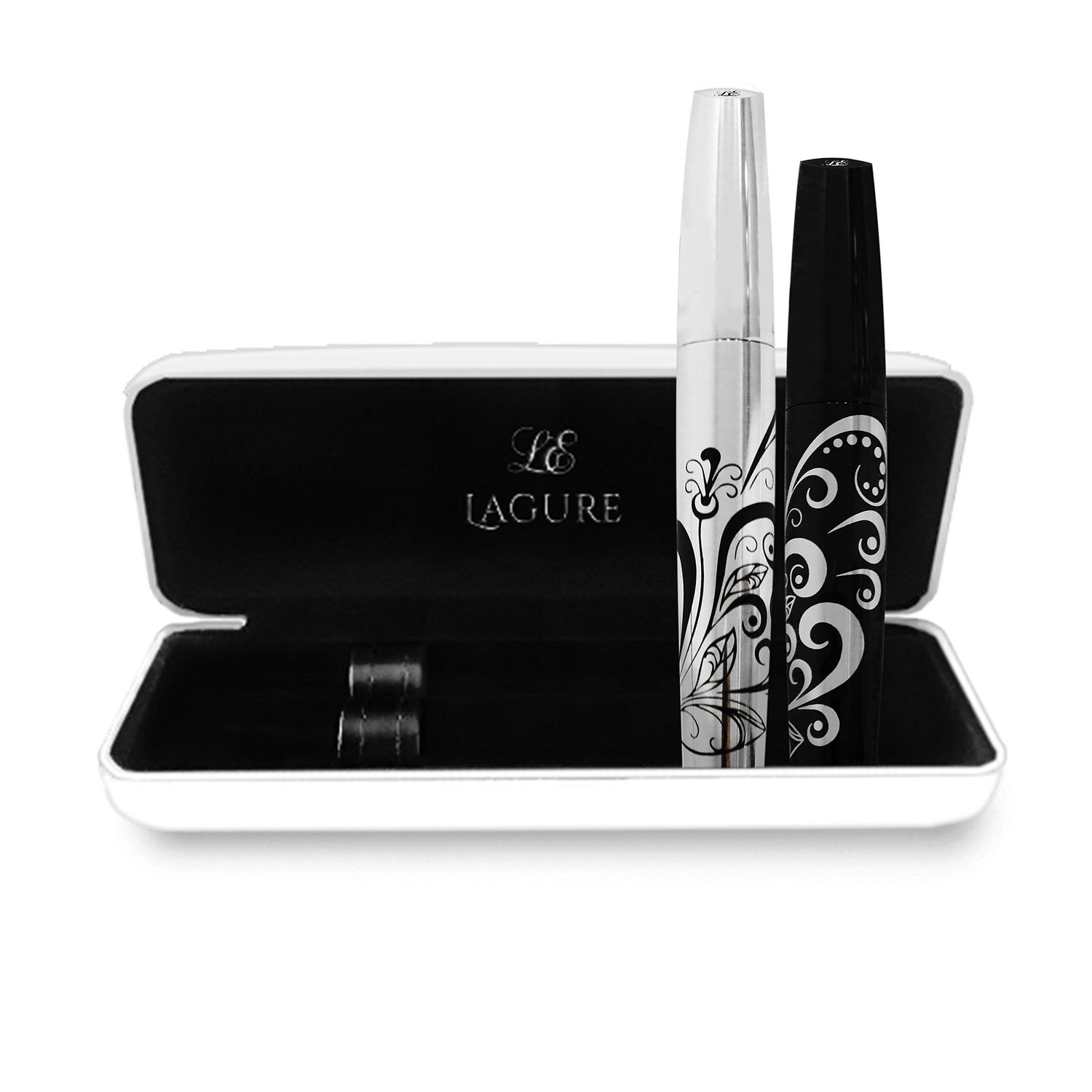 400x Silk Fiber Lash Mascara - Best for Thickening &amp; Lengthening Eyelashes - Premium Quality, Last All Day, Waterproof, Smudge proof, Hypoallergenic - Includes Carry Case