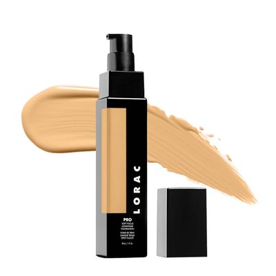 LORAC PRO Soft Focus Longwear Foundation, Shade 4 | Full Coverage | Lightweight | Water-Resistant | Oil-Free