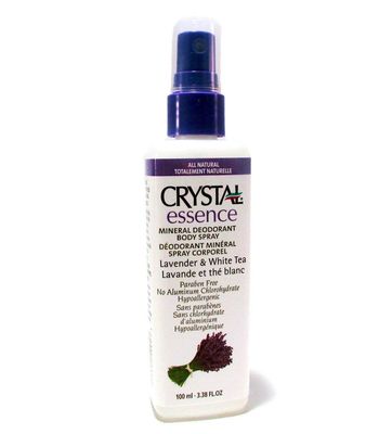 Crystal Essence Deodorant Spray, Lavender &amp; White Tea, 4 oz