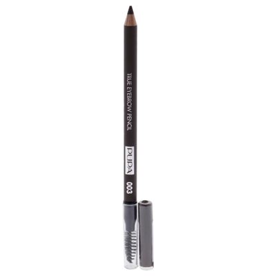 PUPA Milano True Eyebrow Pencil Pencil - Shape And Define Natural Looking Eyebrows - Fill And Volumize For Beautiful Thick Brows - Sculpt Arches With Smooth Precision - 003 Dark Brown - 0.038 Oz