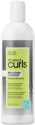 All About Curls No-Lather Cleanser Shampoo | Essential Moisture | Gentle Cleansing | Suds-Free | All Curly Hair Types | Vegan &amp; Cruelty Free | Sulfate Free | 15 Fl Oz