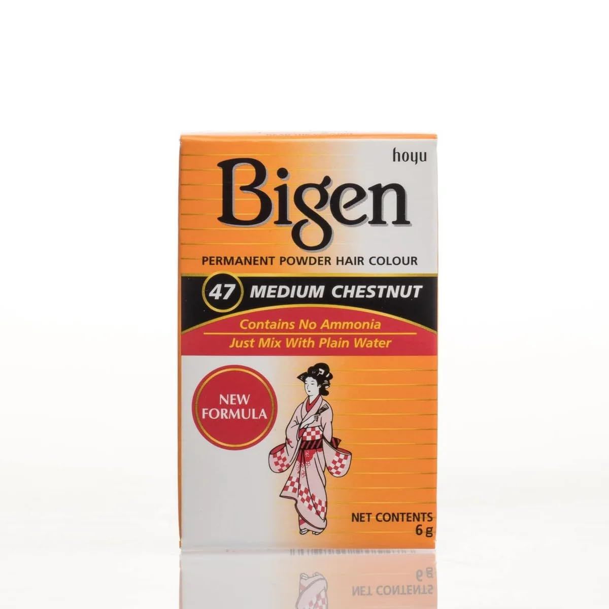 Bigen Powder Hair Color #47 Medium Chestnut 0.21oz (2 Pack)