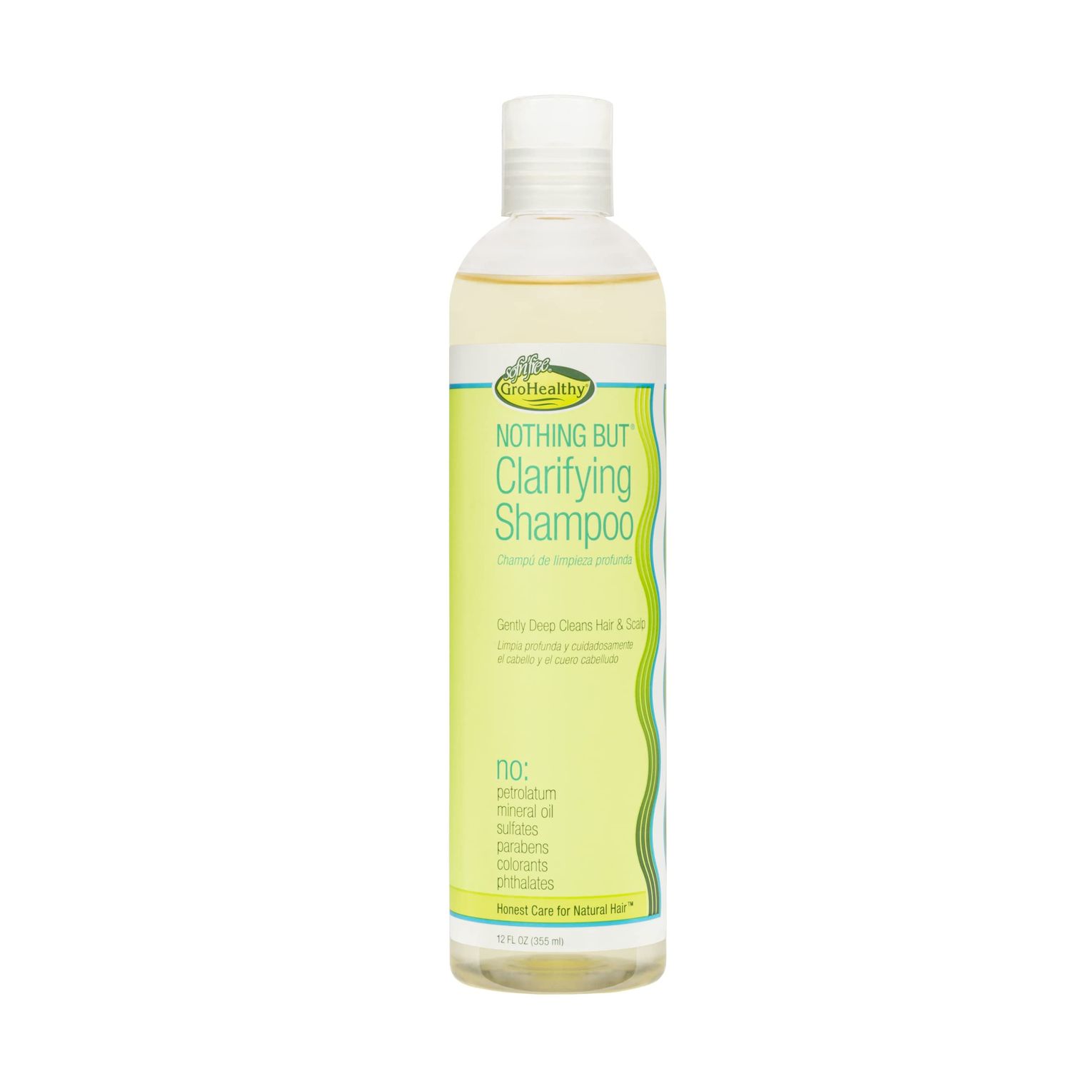 NOTHING BUT Clarifying Shampoo Sulfate-Free Detox for Natural Hair - Hair Shampoo - Removes Buildup - 12oz - Single