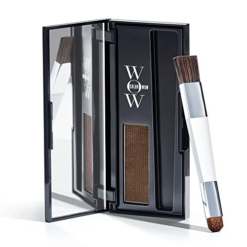 COLOR WOW Root Cover Up, Medium Brown - Instant Grey Coverage and Temporary Touch-Up, Water and Sweat Resistant, No mess Award-Winning Formula