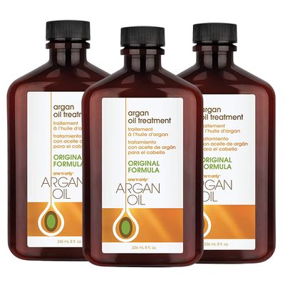 One &#39;n Only Argan Oil Hair Treatment, Helps Smooth and Strengthen Damaged Hair, Eliminates Frizz, Creates Brilliant Shines, Non-Greasy Formula, 8 Fl. Oz (3 Pack)