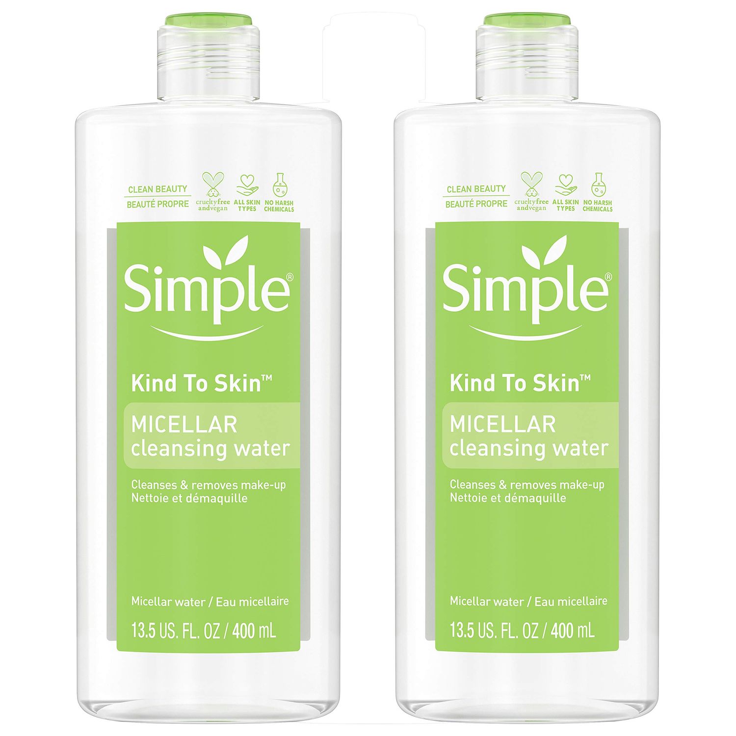 Simple Micellar Cleansing Water 13.5 Fl Oz (Pack of 2)