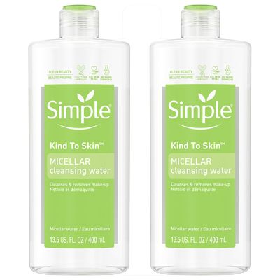 Simple Micellar Cleansing Water 13.5 Fl Oz (Pack of 2)