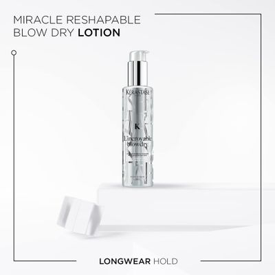 Kerastase L'incroyable Blow dry Hair Lotion | Miracle Reshapable Heat Serum | Extreme Frizz Control | Heat Protectant | With Glycerin | For Fine to Normal Hair |5.1 Fl Oz