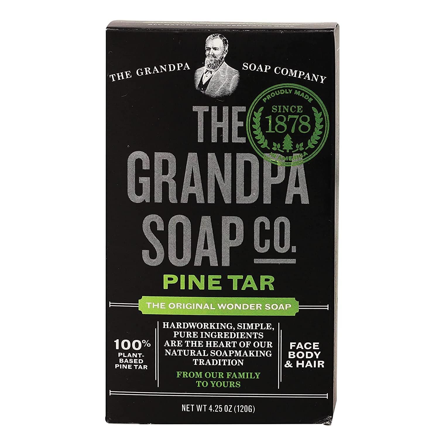 Grandpa&#39;s Soap Pine Tar 4.25 oz (Pack of 4)