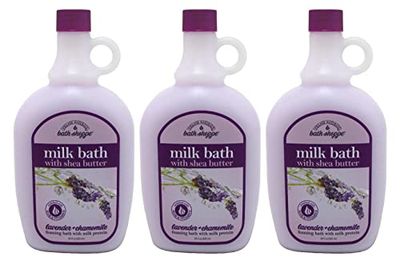 Village Nat. Bath Milk Bath Ultra-Moist Lavendr/Chamo 28 Ounce (828ml) (3 Pack)