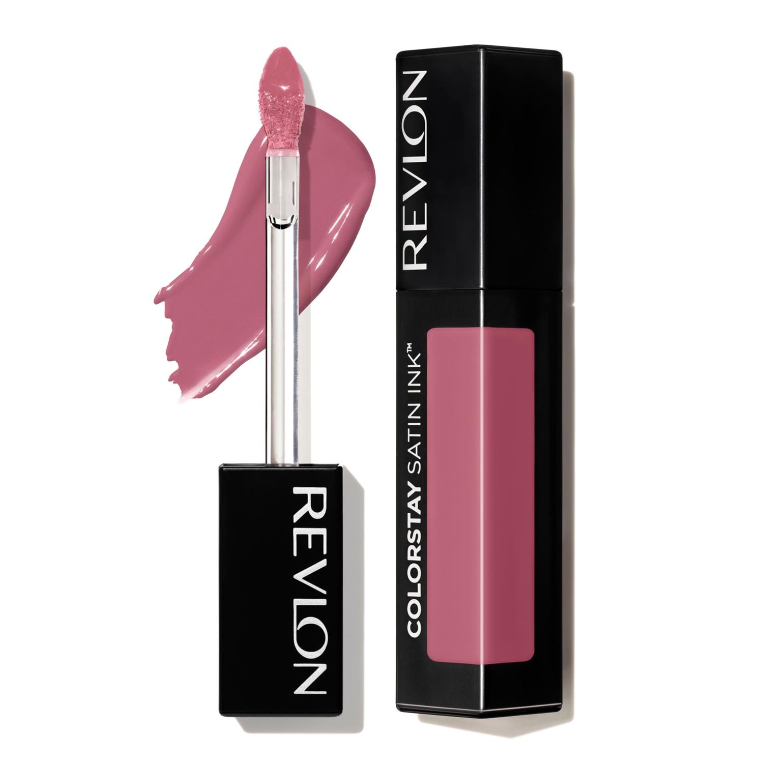 Revlon Liquid Lipstick, Face Makeup, ColorStay Satin Ink, Longwear Rich Lip Colors, Formulated with Black Currant Seed Oil, 008 Mauvey, Darling, 0.17 Fl Oz