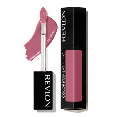 Revlon Liquid Lipstick, Face Makeup, ColorStay Satin Ink, Longwear Rich Lip Colors, Formulated with Black Currant Seed Oil, 008 Mauvey, Darling, 0.17 Fl Oz