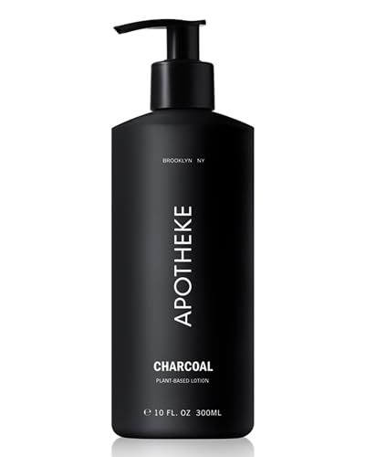 APOTHEKE Scented Hand &amp; Body Lotion for Women &amp; Men, Charcoal (10 fl oz)