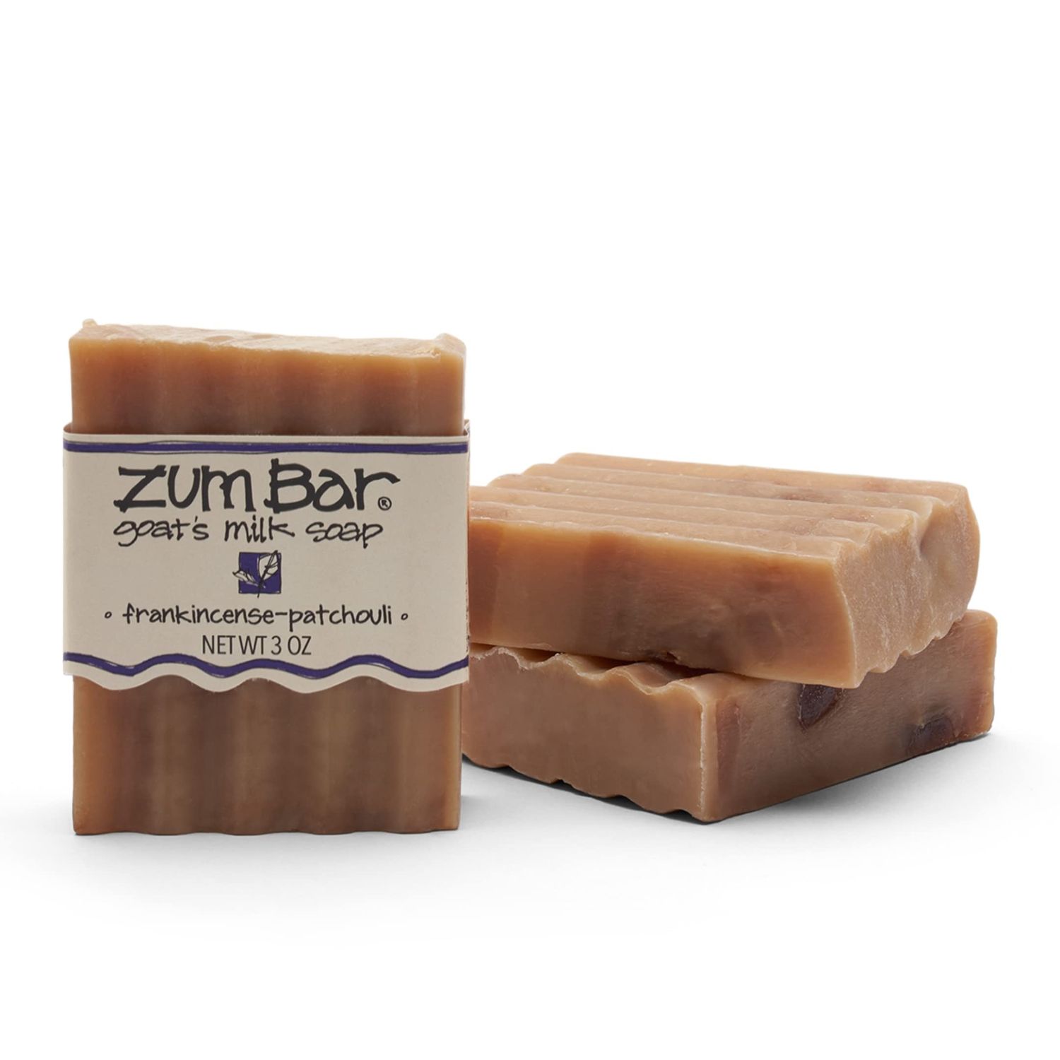 Zum Bar Goat&#39;s Milk Soap - Frankincense-Patchouli - 3 oz (3 Pack)