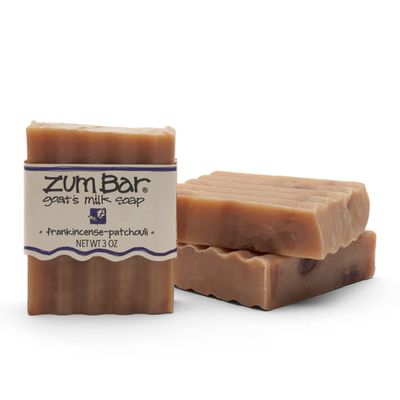 Zum Bar Goat&#39;s Milk Soap - Frankincense-Patchouli - 3 oz (3 Pack)