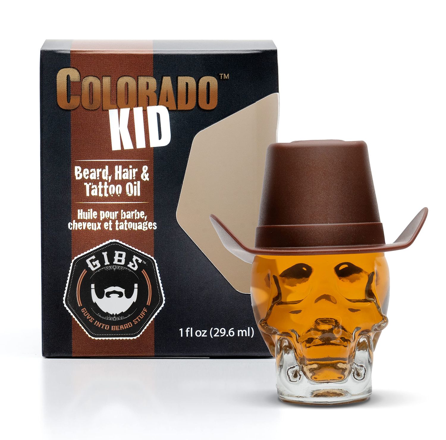 GIBS Grooming Colorado Kid Hair, Beard &amp; Tattoo Oil, 1 Fl Oz