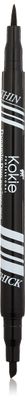 Kokie Cosmetics Dynamic Duo Eyeliner Pen, Black, 0.05 Fluid Ounce