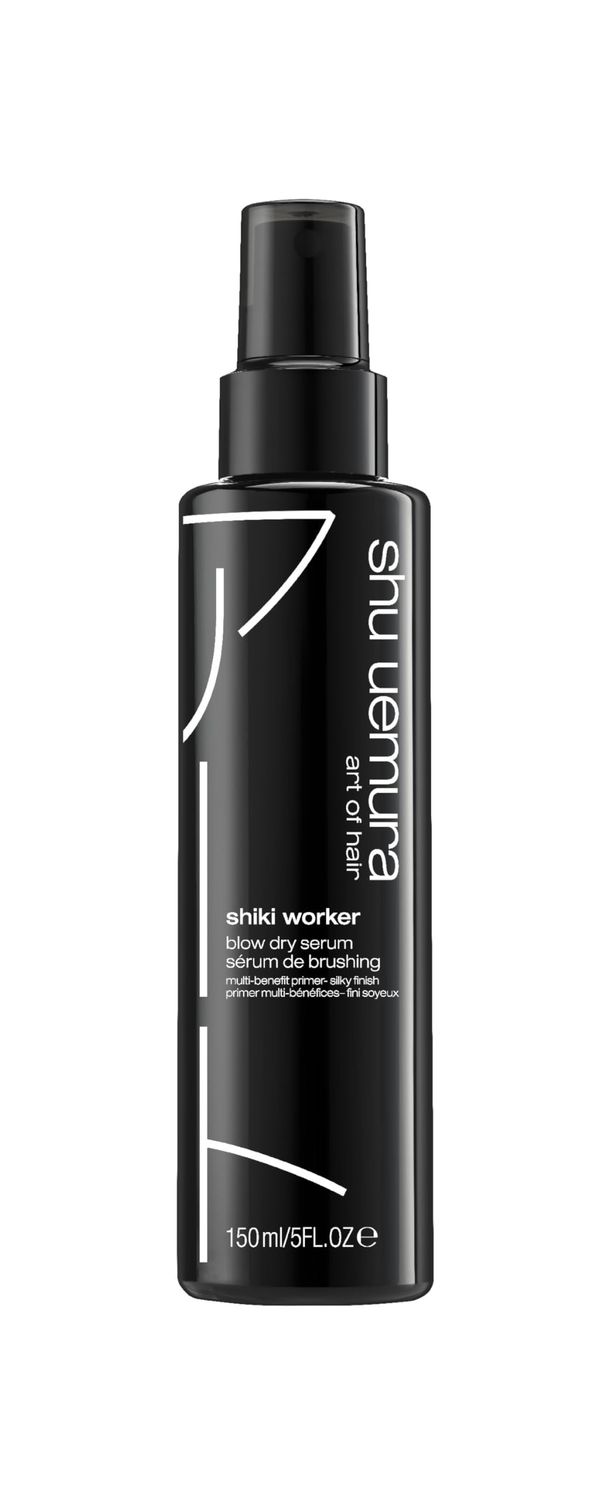 Shu Uemura Shiki Worker Multi-Benefit Hair Primer | Anti-Frizz, Shine &amp; Straightening Primer | Reduces Frizz, Boosts Radiance, Smooths Texture | For Air-Drying, Blowouts &amp; Smooth Hairstyles