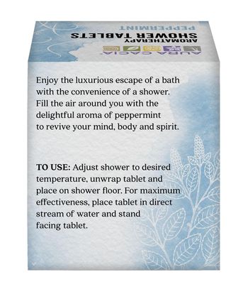 Aura Cacia Aromatherapy Shower Tablets, Reviving Peppermint, 3 ounce (Pack of 3)