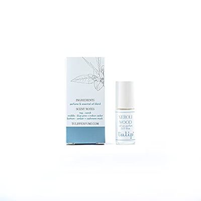 Tulip Perfume Classic Roll On Eau De Parfum, Neroli Wood, 0.6 Ounce (Model: RO NW)