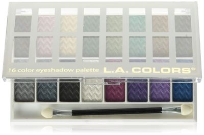L.A. COLORS 16 Color Eyeshadow Palette, Smokin C74203TAG