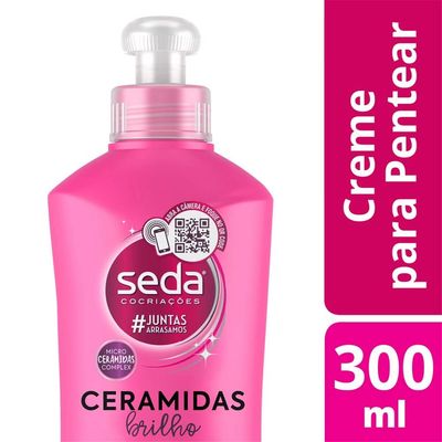 Linha Ceramidas Seda - Creme para Pentear 300 Ml - (Seda Ceramide Collection - Combing Cream 10.14 Fl Oz)