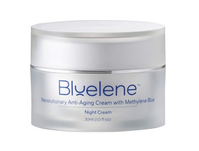 Bluelene Anti Aging Night Cream, Revolutionary Anti Wrinkle Face Cream with Methylene Blue (30 ml). Suitable for Sensitive Skin
