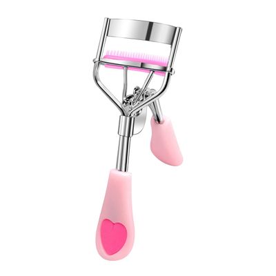 Eyelash Curler Stainless Steel with Brush Mascara Muffle False Eyelashes Accessory Best Professional Tool for Lashes Curls Pinkiou