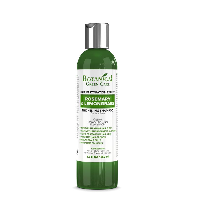 Rosemary &amp; Lemongrass Anti-Hair Loss Shampoo - Promotes Hair Growth and Thickening for Women &amp; Men, Suitable for Hair Growth