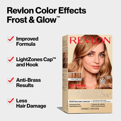 Revlon Permanent Hair Color, Permanent Hair Dye, Color Effects Highlighting Kit, Ammonia Free &amp; Paraben Free, 30 Honey, 8 Oz, (Pack of 1)