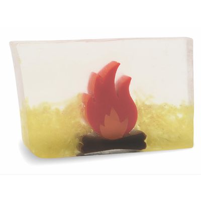 Primal Elements Glycerin Bar Soap | Helps All Skin Types, Sensitive, Oily &amp; Dry Skin | NO PARABENS, VEGAN, GLUTEN FREE, 100% VEGETABLE BASE - (Campfire)