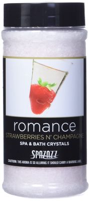 Spazazz SPZ-502 Set The Mood Crystals Container Bath Minerals, 17-Ounce, Strawberries N&#39; Champagne Romance