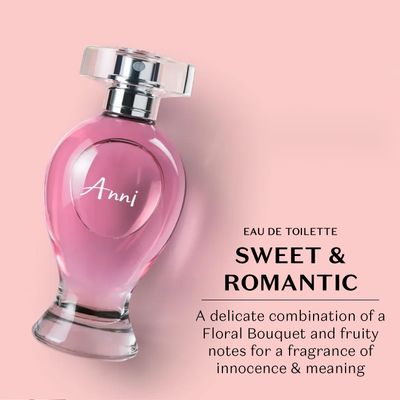 Anni Boticollection Eau de Toilette, Long-Lasting, Floral &amp; Fruity Fragrance Perfume for Women, 3.4 Ounce