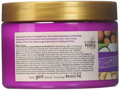 Maui Moisture Shea Butter Hair Mask for Dry Damaged Hair, 340g